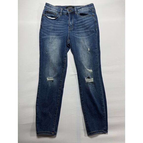 Judy Blue Women's Relaxed Fit Skinny Blue Stretch Denim Jeans - Size 30x26 - Picture 1 of 6